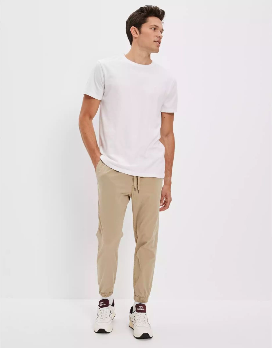 Pantalon American Eagle AE Trekker Jogger Kaki Clair Homme | YKX-75841378